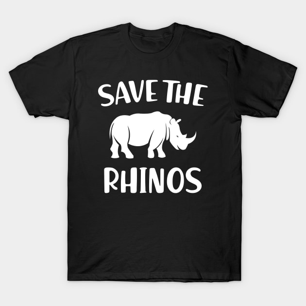 Rhino - Save the rhinos T-Shirt by KC Happy Shop